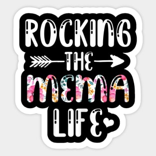 Rocking The Mema Life Family Matching Mother's Day Gifts Sticker